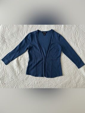 White House Black Market Navy Open-Front Women’s Sweater Cardigan